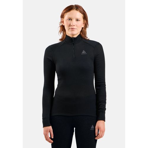 Odlo T-Shirt À Col Montant Zippé Active Warm Pour Femme, Xl, Black