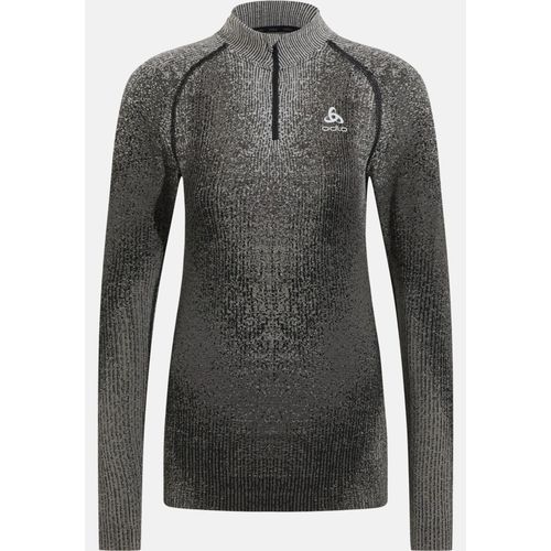 Odlo Sous-Vêtement Technique À Demi-Zip Pow Blackcomb Pour Femme, Xl, Black