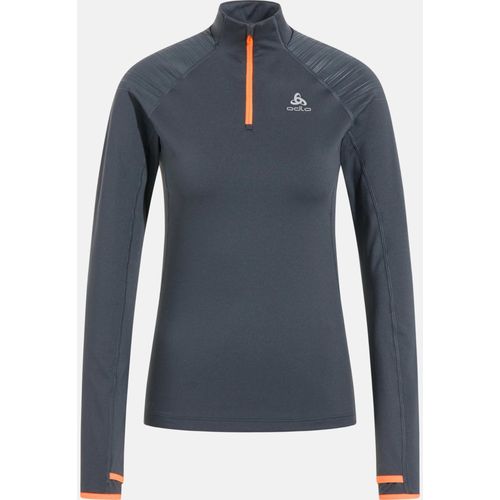 Odlo Pull ¿ Zip X-Alp Ceramiwarm Pour Femme, L, Blue