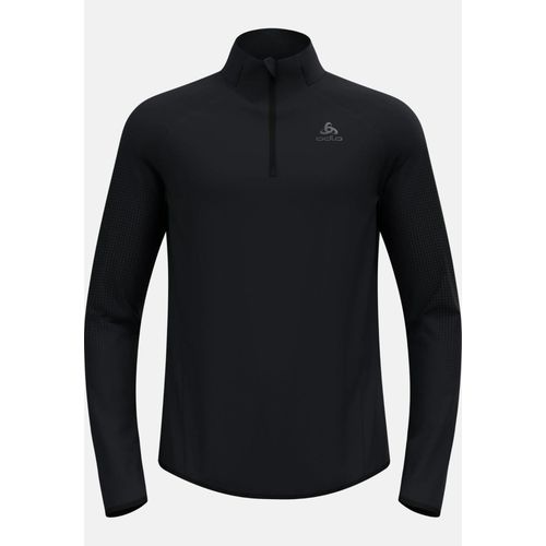 Odlo Pull De Running Semi-Zippé Zeroweight Warm 2.0 Pour Homme, L, Black