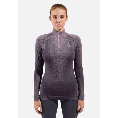 Odlo Sous-Vêtement Technique À Demi-Zip Pow Blackcomb Pour Femme, L, Purple