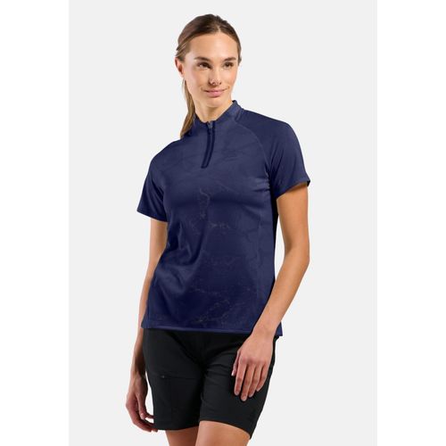 Odlo Polo Ascent Chill-Tec Pour Femme, L, Blue