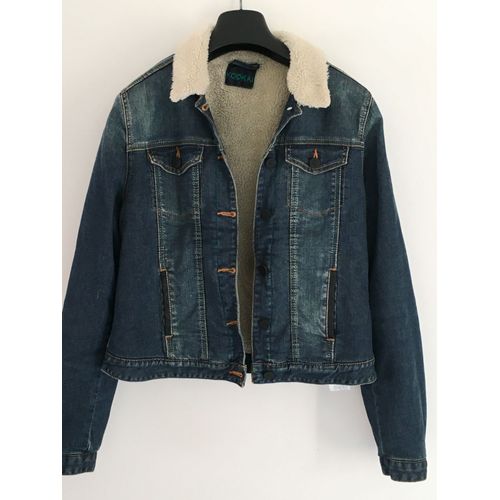 Blouson Kookaï En Jean Fourré Taille 40