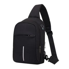 Sac de poitrine tactique fonctionnel noir pour homme et femme, sacoche à la  mode Hip Hop