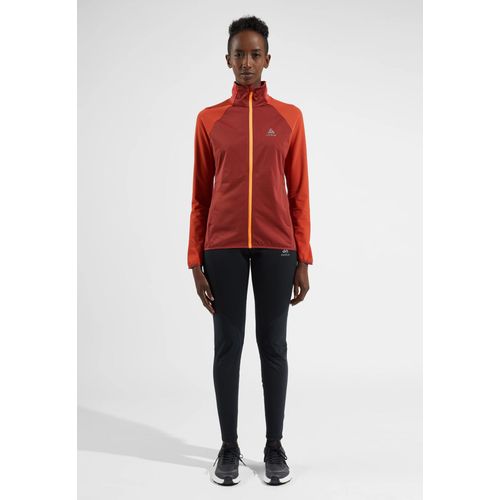 Odlo Veste De Running Zeroweight Warm Hybrid Pour Femme, S, Rouge