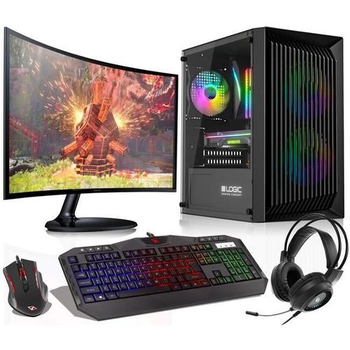 Kit VIST Ryzen 5 3600 - RAM 64Go - RX 6600 - SSD 1To M.2 - LCD 24 - Windows 11 Pro