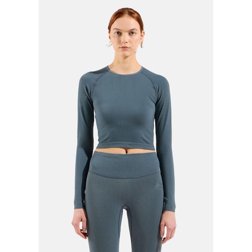 Odlo Haut D¿Entrainement Court À Manches Longues Sans Coutures Active 365 Pour Femme, Xs, Green