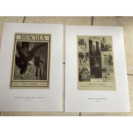 Portfolio Neuf 4 Reproductions Du Xixème Et Xxème S. D’Illustrations De Romans Fantastiques Anglais .