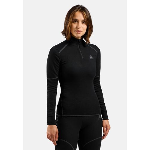 Odlo T-Shirt À Col Montant Zippé Active X-Warm Pour Femme, Xs, Black