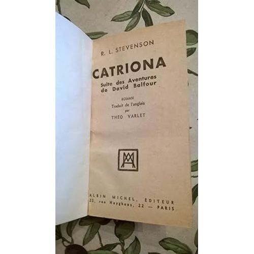 R. L. Stevenson. Catriona