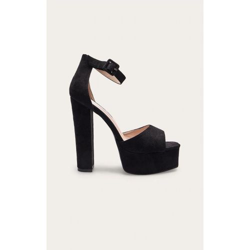Sandales Noires Haute Plateforme Noir