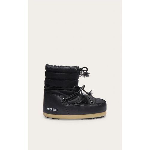 Moon Boot Bottes Icon Light Low Noires En Nylon, Noir