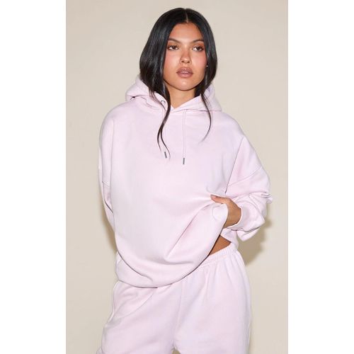 Pull Over Hoodie Rose Bébé Oversized, Rose Tendre