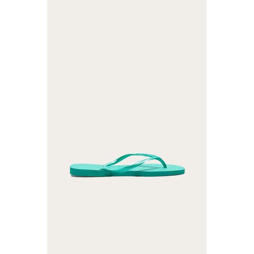 Havaianas Tongs Fines Vertes Métalliques, Vert