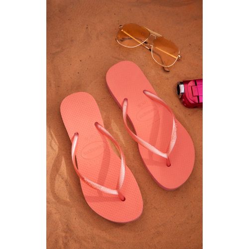 Havaianas Tongs Fines Roses Compensées, Rose
