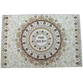 Planche À Pain Challah En Verre Épais Renforcé 25x37 Cm - Marron