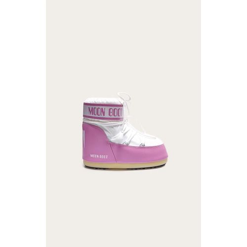 Moon Boot Bottes Basses Roses Et Blanches Icon, Rose