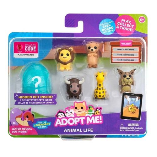 Adopt Me! Pack 6 Figurines Animal Life