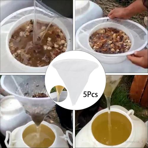 5x sac filtre à miel fournitures apicoles passoire à miel pour le lait de