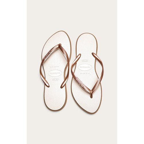 Havaianas Tongs Fines Pointues Or Rose, Or Rose