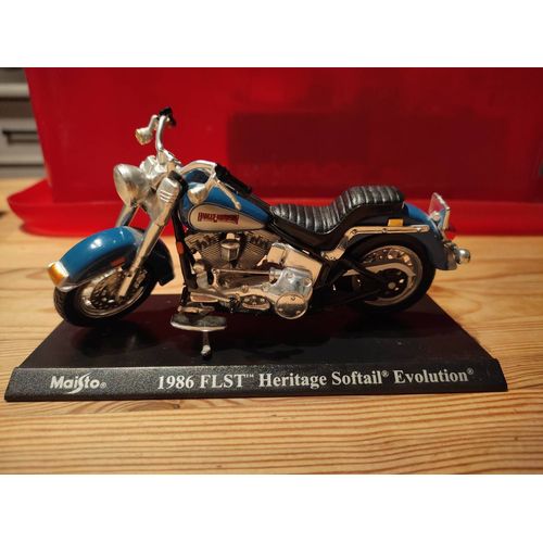 Harley Davidson 1986 Flst Héritage Softail Évolution 1:18