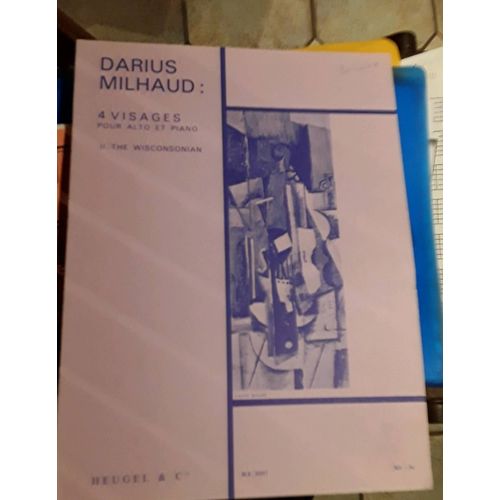 Darius Milhaud 4 Visages The Wisconsonian Alto 
