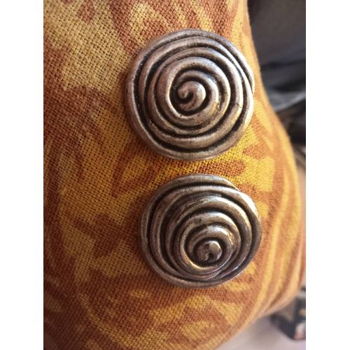 Boucle D Oreilles Clips Vintage Métal Spirale