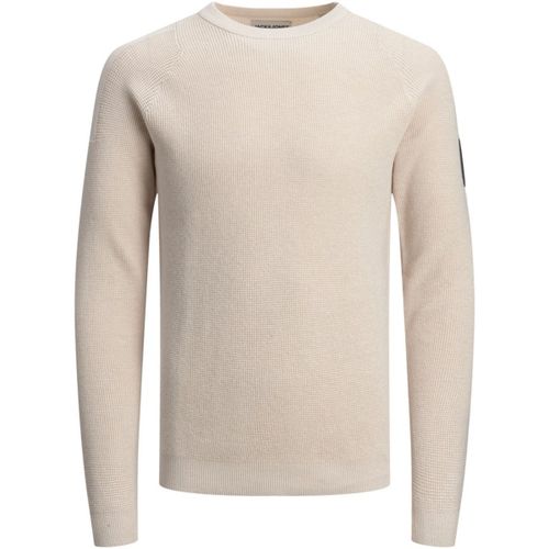 Jack & Jones Classic Spring Knit Crew Neck Blanc