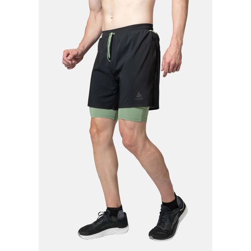 Odlo Short 2-In-1 De Trail Running De 15 Cm À L¿Entrejambe X-Alp Pour Homme, Xxl, Black