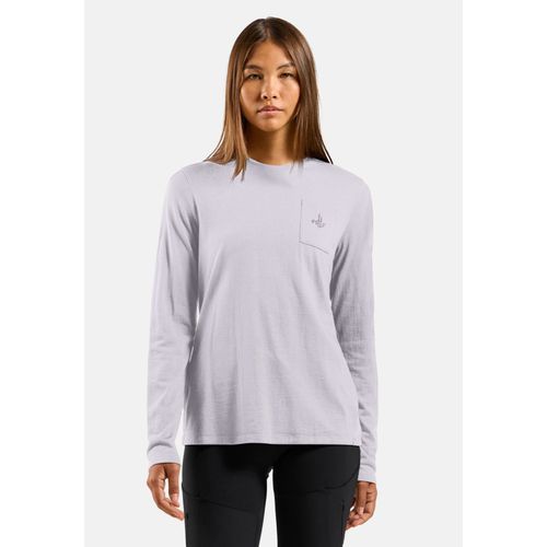 Odlo T-Shirt À Manches Longues En Laine Mérinos 200 Avec Poche Ascent Pour Femme, S,