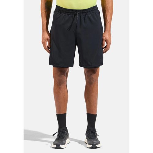 Odlo Short 2 En 1 De 18 Cm À L¿Entrejambe Active 365 Pour Homme, S, Black