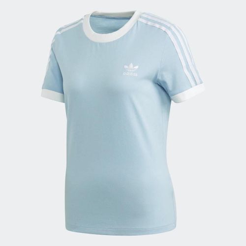 T-Shirt3-Stripes Adidas - Clear Sky / White - 34
