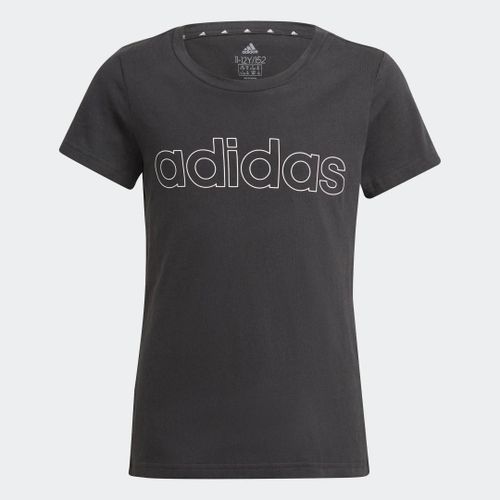T-Shirt Adidas Essentials Adidas - Black / White - 5-6a