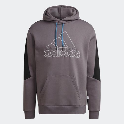 Sweat-Shirt À Capuche En Molleton Logo Badge Of Sport Brodé Future Icons Adidas - Trace Grey - M