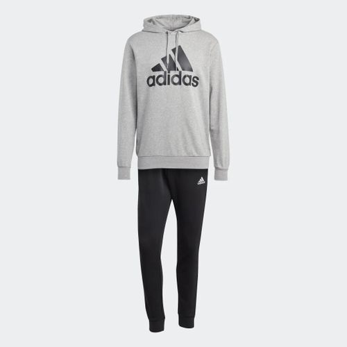 Survêtement Big Logo Terry Adidas - Medium Grey Heather / Black / Black / White - S
