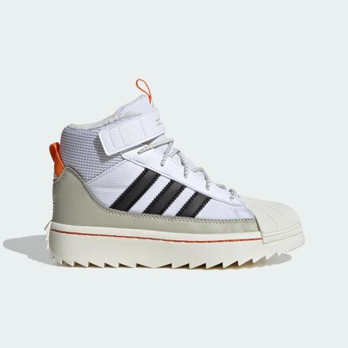 Chaussures Superstar Winter Trek Enfants Adidas Cloud White Core Black Putty Grey