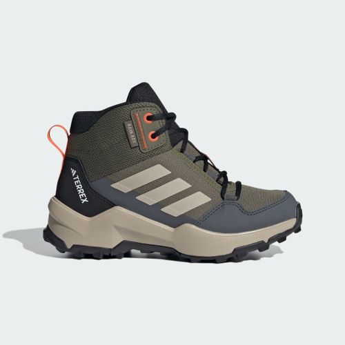 Chaussures De Randonnée Terrex Ax4r Mid Rain.rdy Adidas Olive Strata Wonder Beige Semi Impact Orange