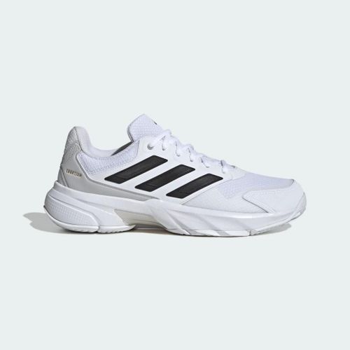 Chaussures De Tennis Courtjam Control 3 Adidas Cloud White Core Black Grey Two