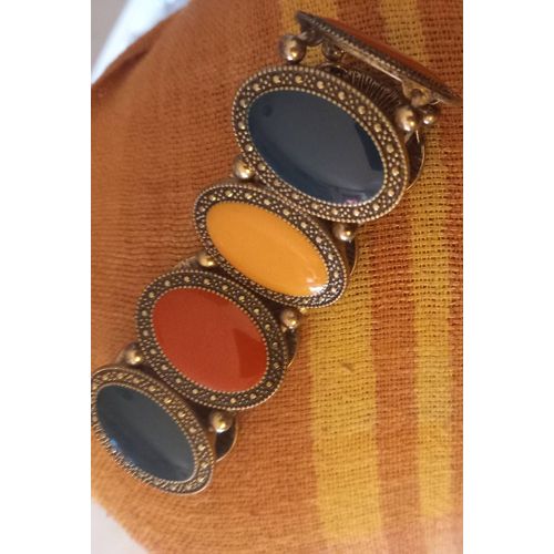 Bracelet Métal Élastique Multicouleurs