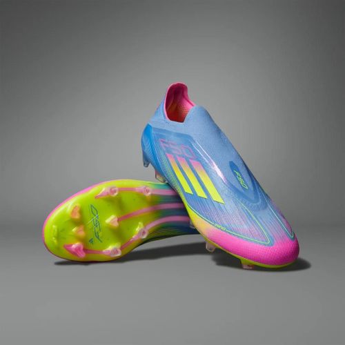 Chaussures Sans Lacets F50 Elite Terrain Souple Adidas Blue Fusion Lucid Lemon Lucid Pink