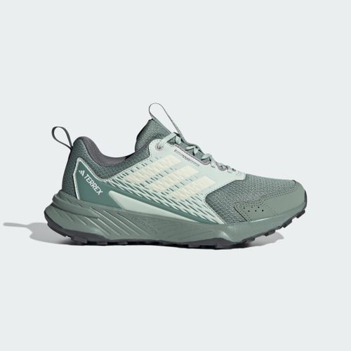 Chaussure De Trail Running Tracefinder Adidas - Silver Green / Off White / Preloved Fig - 40 2/3