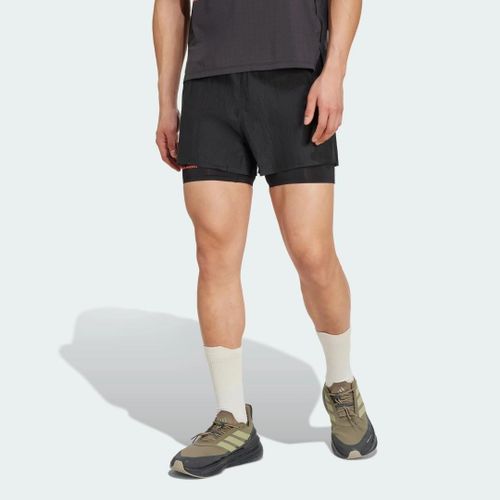 Short De Running 2 En 1 Adi365 H.Koumori Adidas - Black - L 13 Cm