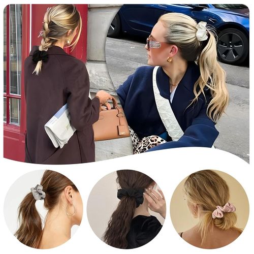 Pocket Scrunchies Hair Ties With Hidden Zipper Stash Scrunchy Ponytail Holder Secret Compartment Items