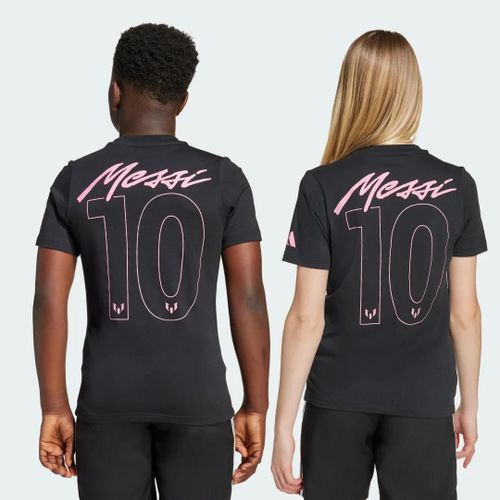 T-Shirt Graphique Nom Et Numéro De Messi Enfants Adidas - Black - 11-12a