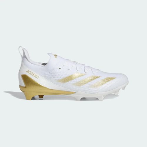 Chaussures Crampons De Football Américain Adizero Electric+ Adidas Cloud White Gold Metallic Cloud White