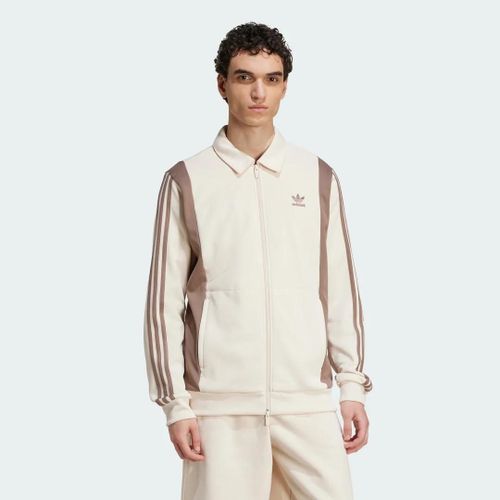 Track Top Adicolor Panel Adidas - Wonder White / Trace Brown - 2xs