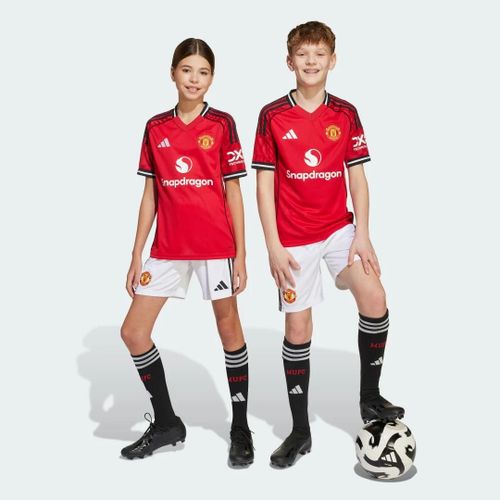 Short Domicile Manchester United 25/26 Enfants Adidas - White - 13-14a