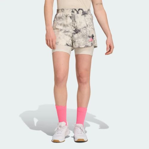 Short Own The Run Spray Dye 2-In-1 Adidas - Orbit Grey / Black - L