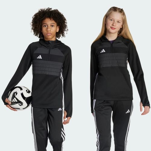 Haut D'Entraînement Tiro 25 Essentials Winterized Enfants Adidas - Black / White - 11-12a