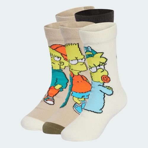 Chaussettes Pour Enfants Adidas The Simpsons Adidas - Night Brown / Wonder Beige / Wonder Beige / Wonder Beige - 31-33